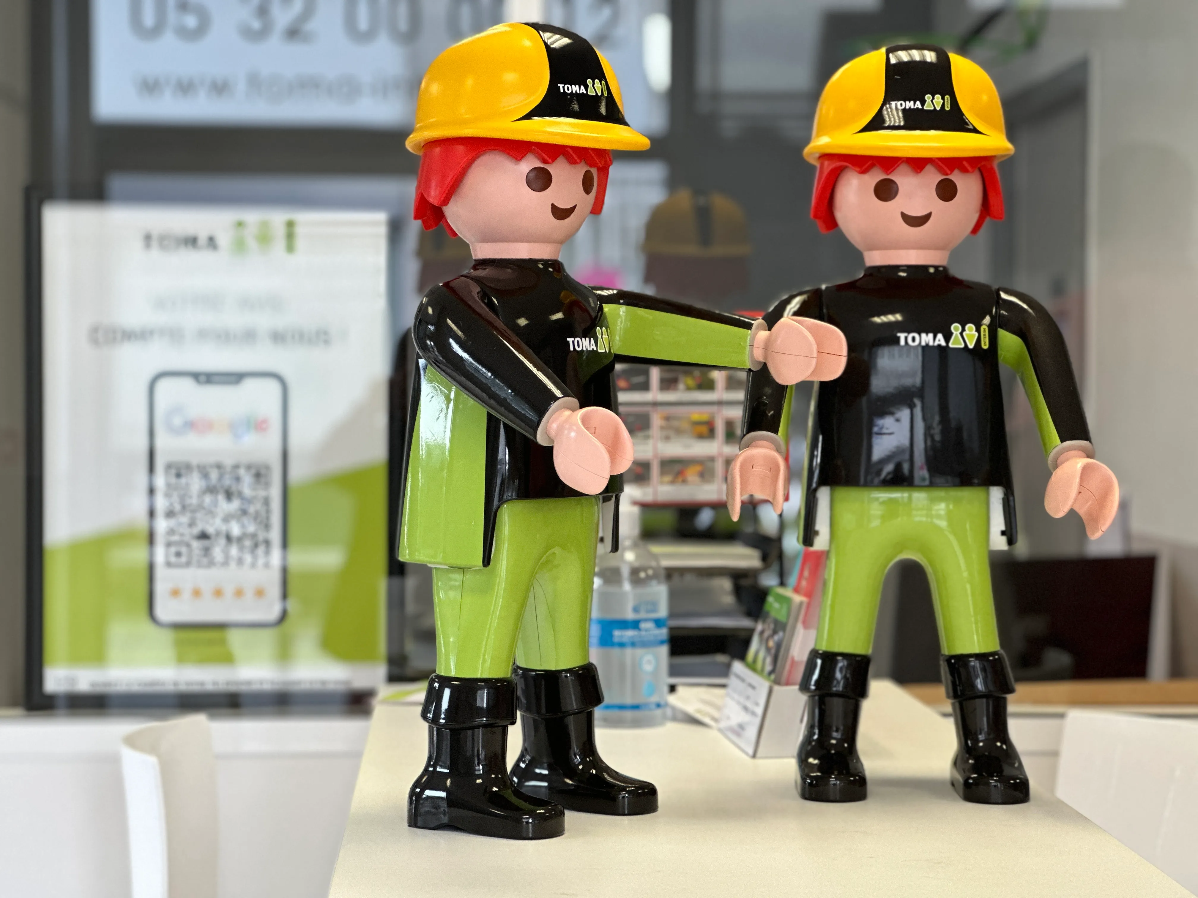 Covering Playmobils géants Toma Intérim Mérignac