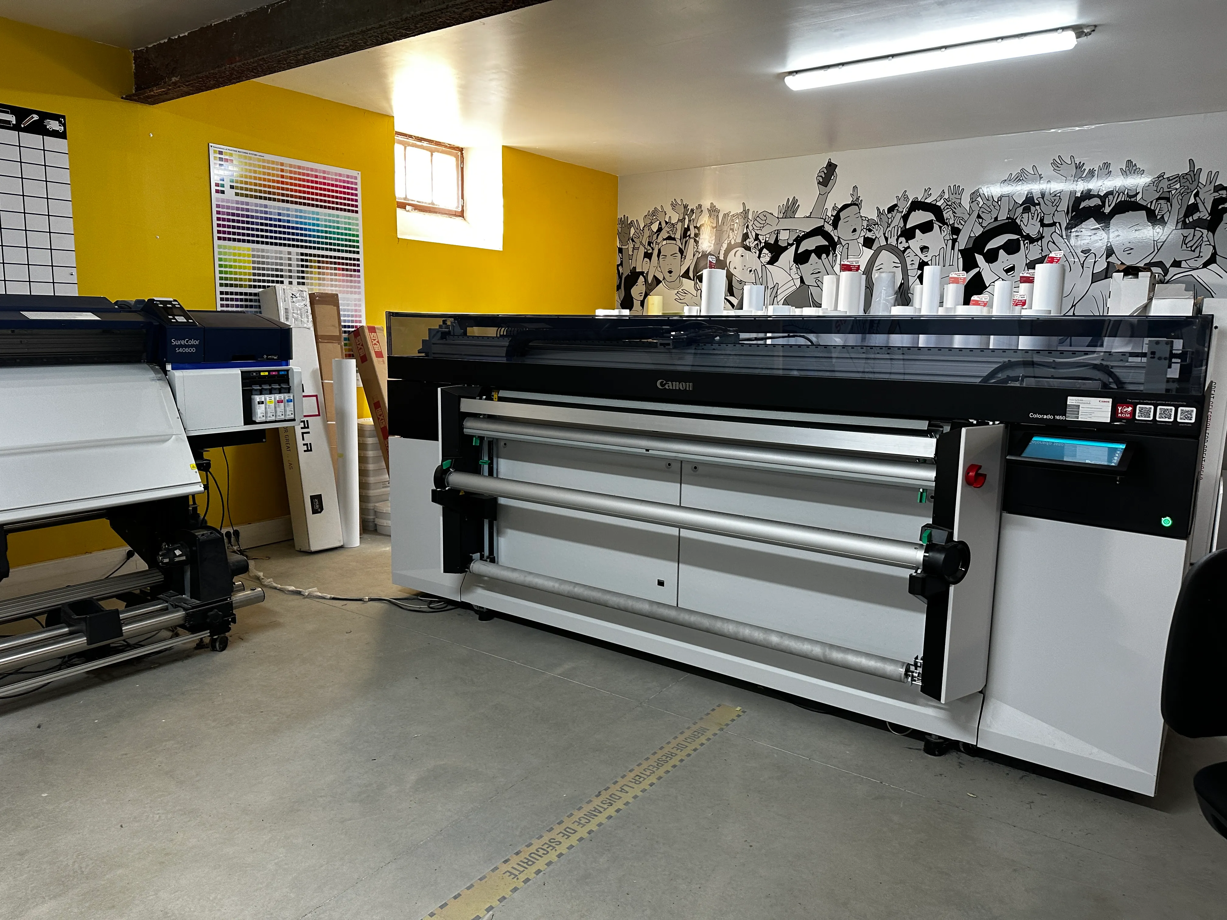Zone d'impression grand format atelier PUBLI MENI
