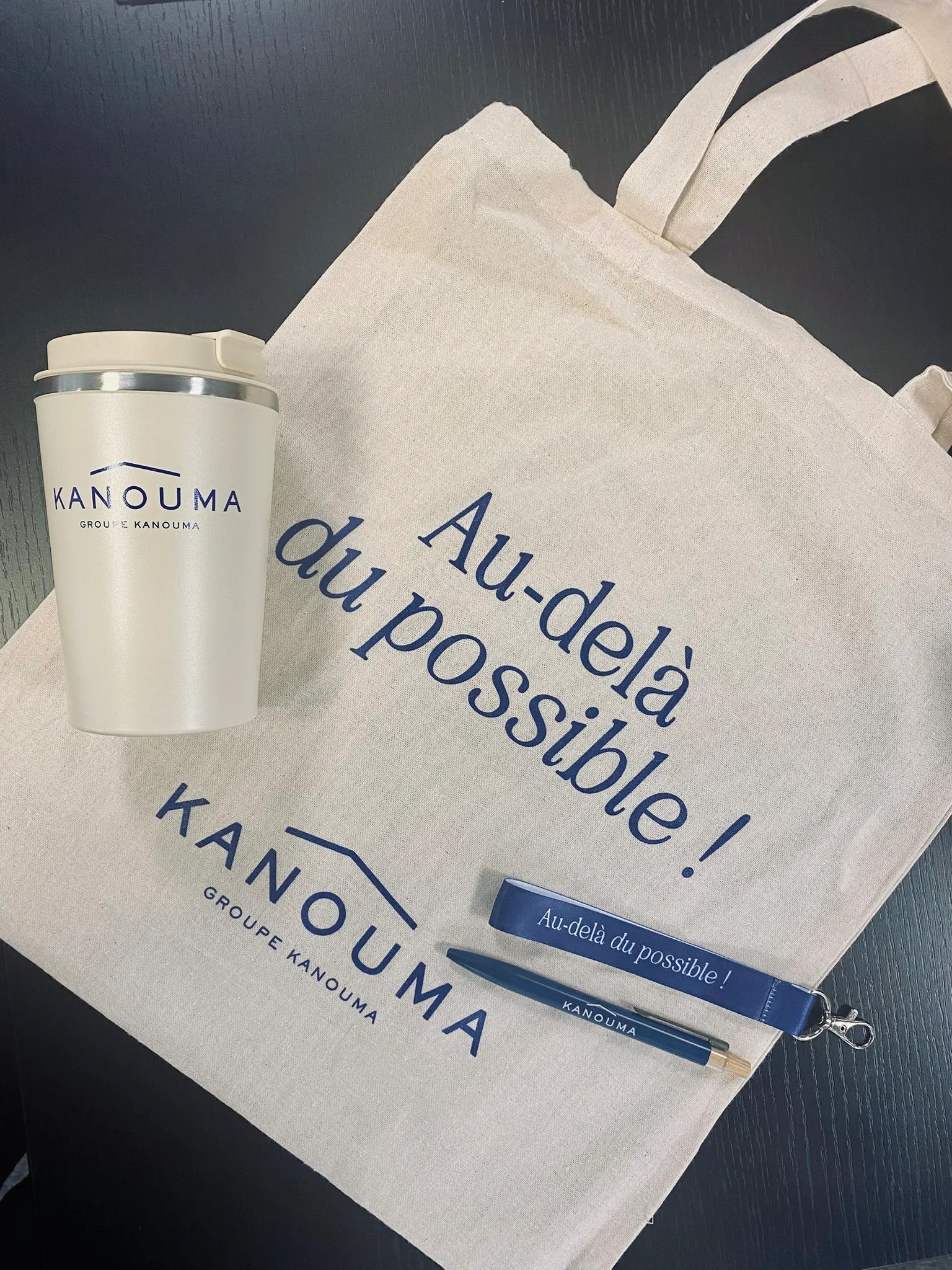Pack de goodies personnalisés Groupe Kanouma