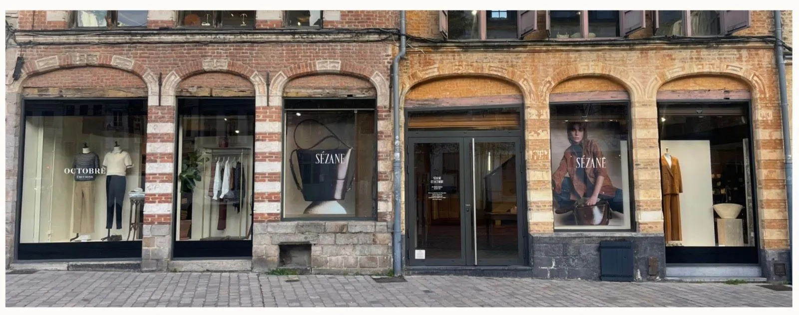 Signalétique Sézane, Lille — réalisation PUBLI MENI