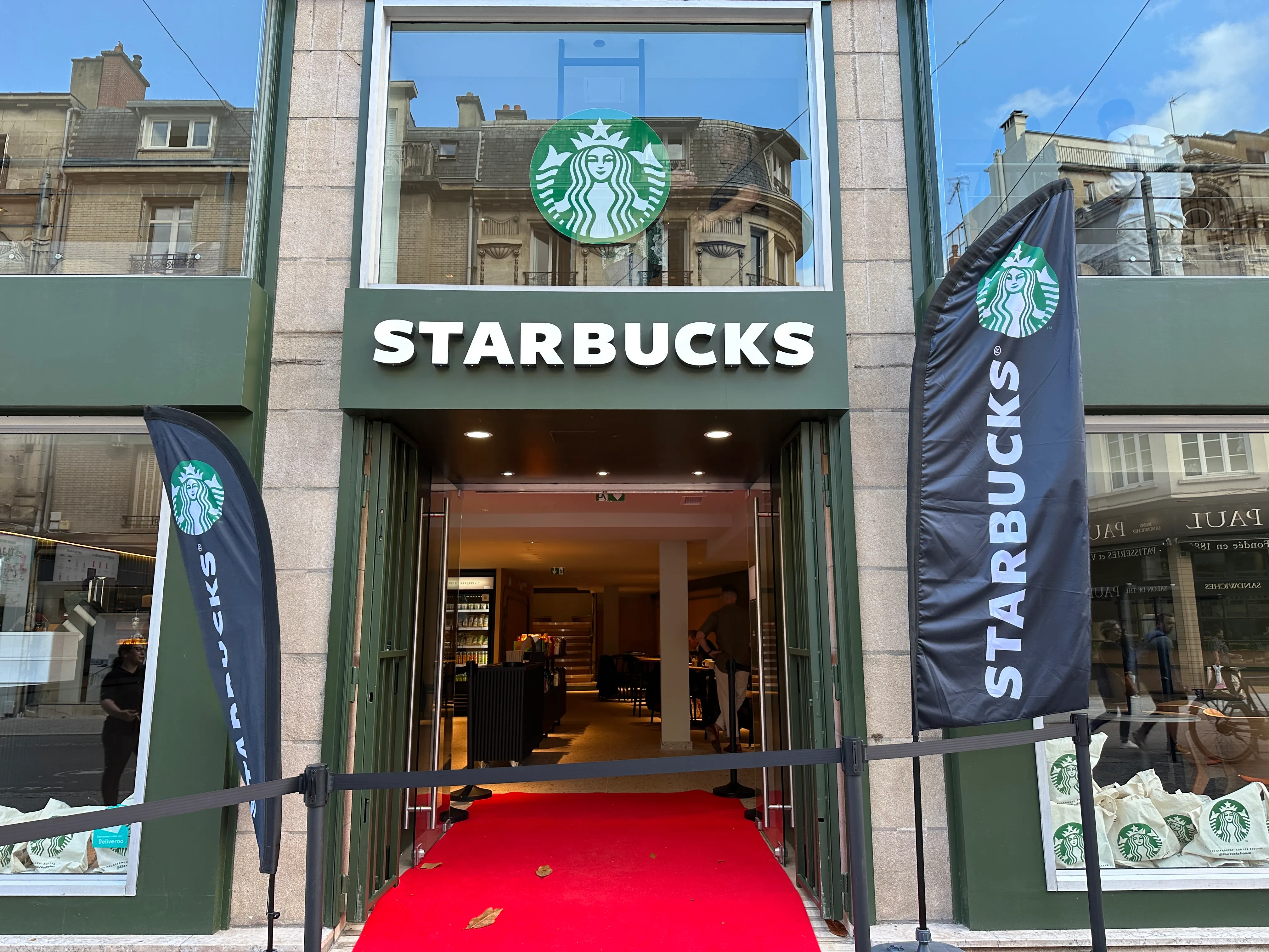 Enseigne, Starbucks — Limoges (87) — réalisation PUBLI MENI