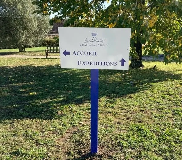 Château de Fargues, Sauternes — support intégré à son environnement