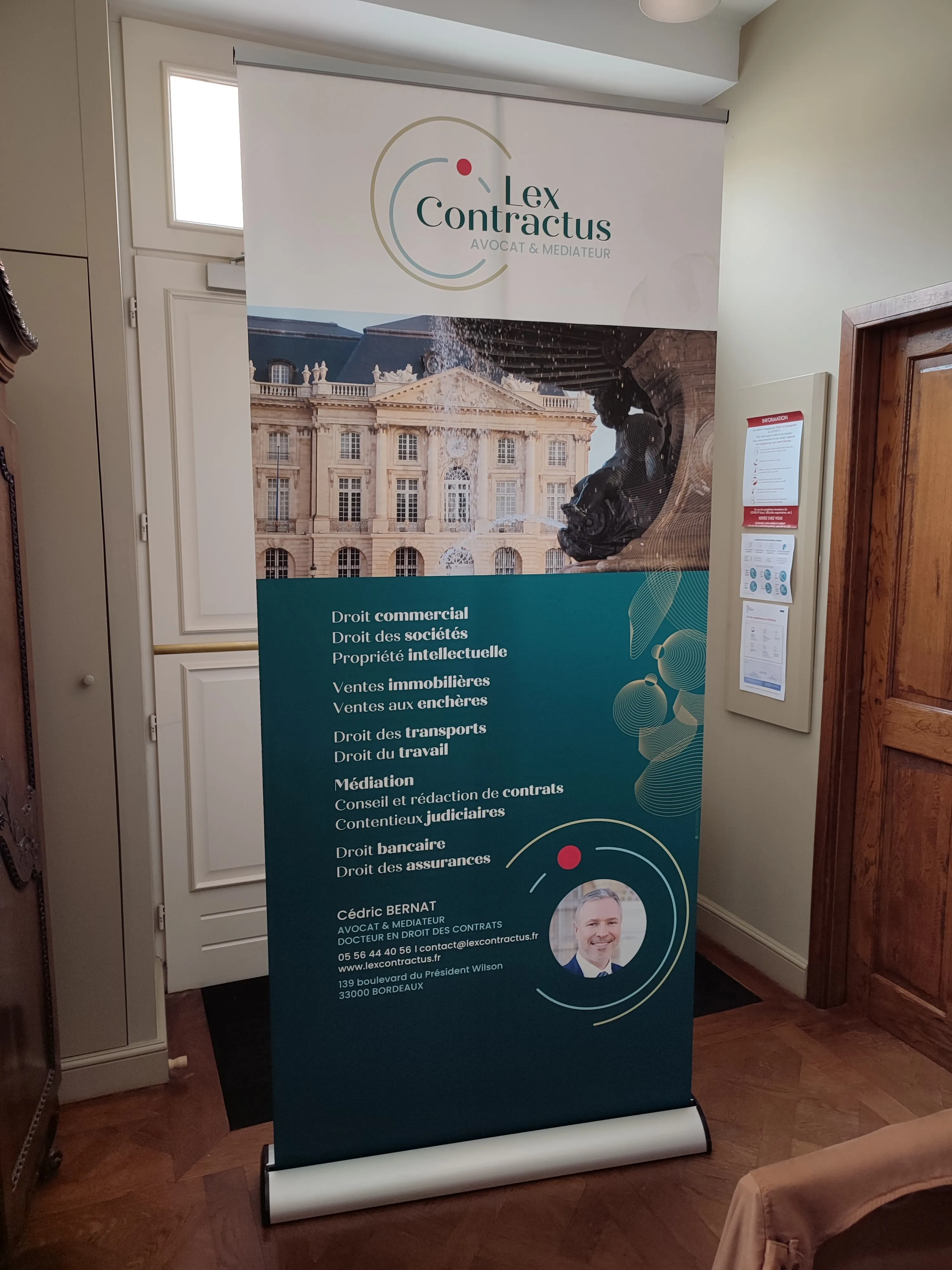 Roll-up cabinet d'avocat Bordeaux