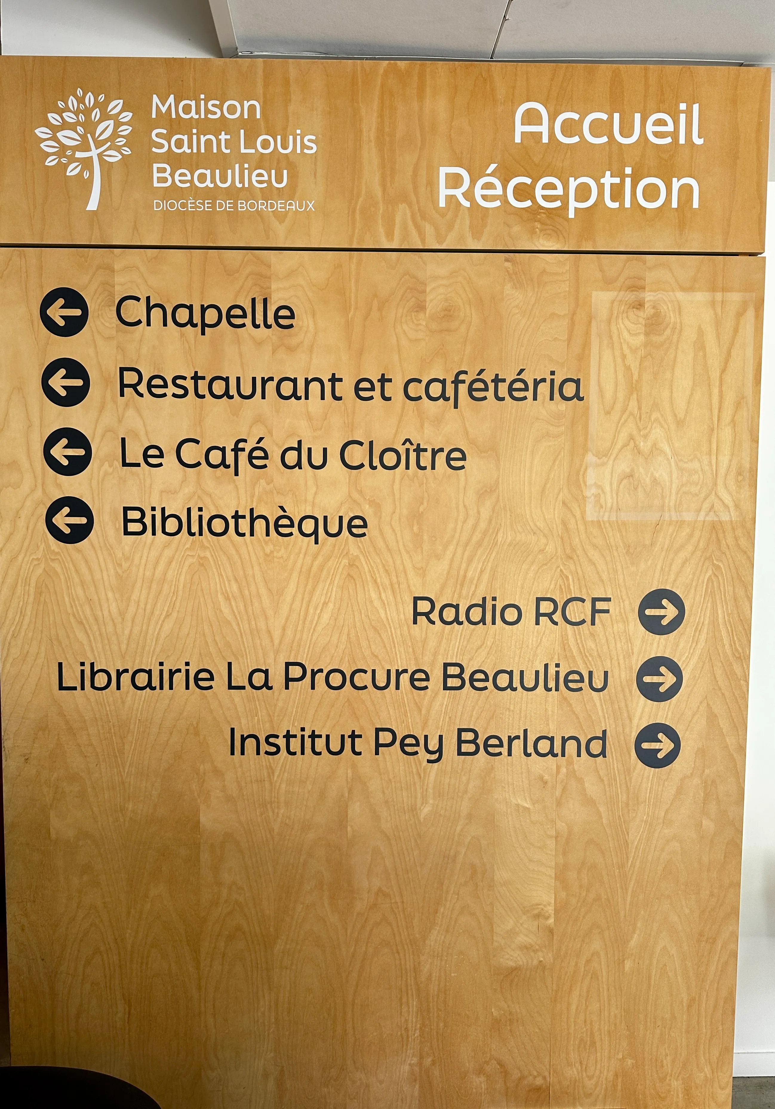 Répertoire mural, Maison Saint-Louis-Beaulieu, Diocèse de Bordeaux — réalisation PUBLI MENI